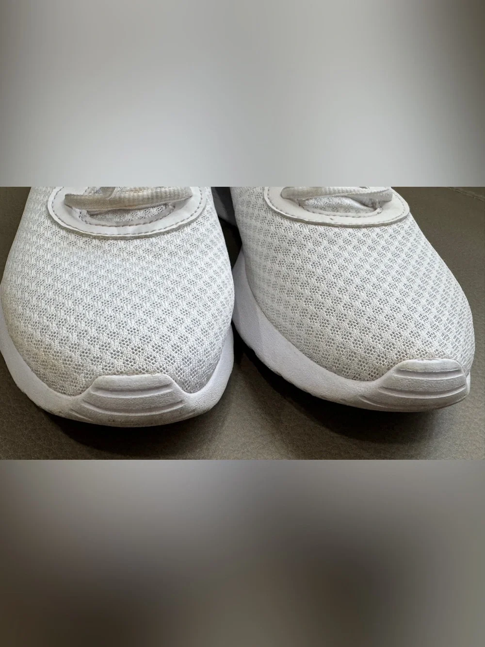Nike White Mesh Athletic Sneakers